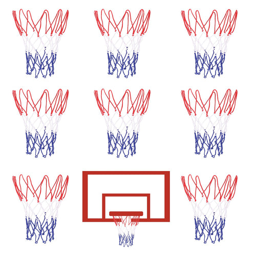 8 Pcs Mini Basketball Nets Replacement for 8"-10.25" Basketball Rims