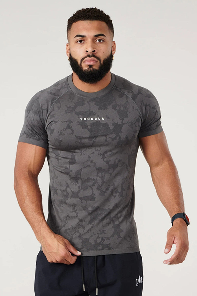 FitNexa Men's Camouflage Training T-Shirt