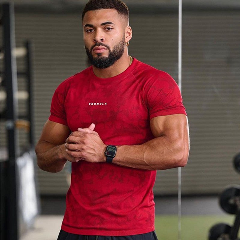 FitNexa Men's Camouflage Training T-Shirt