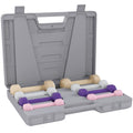 FitNexa PU Dumbbell Set with Carry Case – 8 Piece