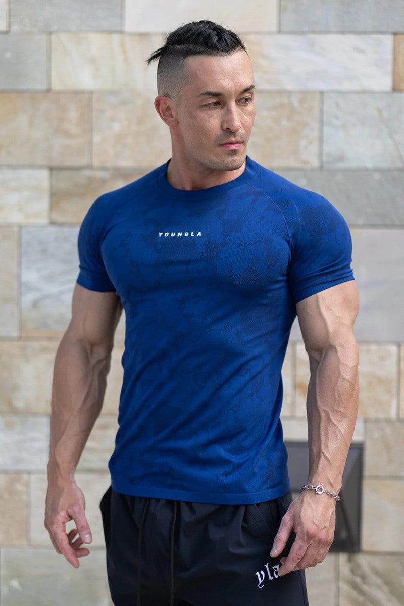 FitNexa Men's Camouflage Training T-Shirt