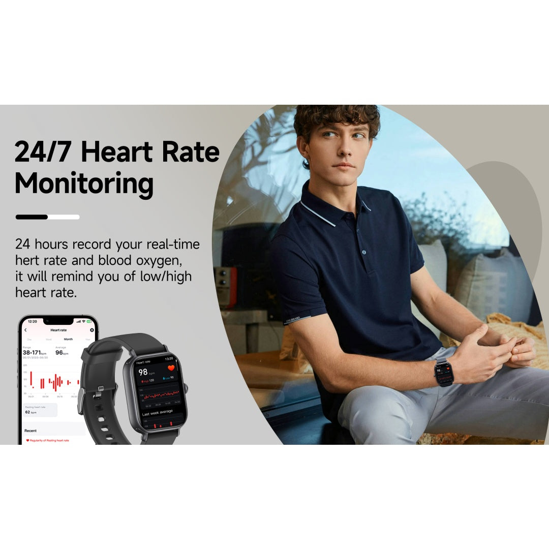 2.0-inch Smart Watch With Multiple Sports Modes And Fitness Tracker