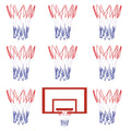 8 Pcs Mini Basketball Nets Replacement for 8"-10.25" Basketball Rims