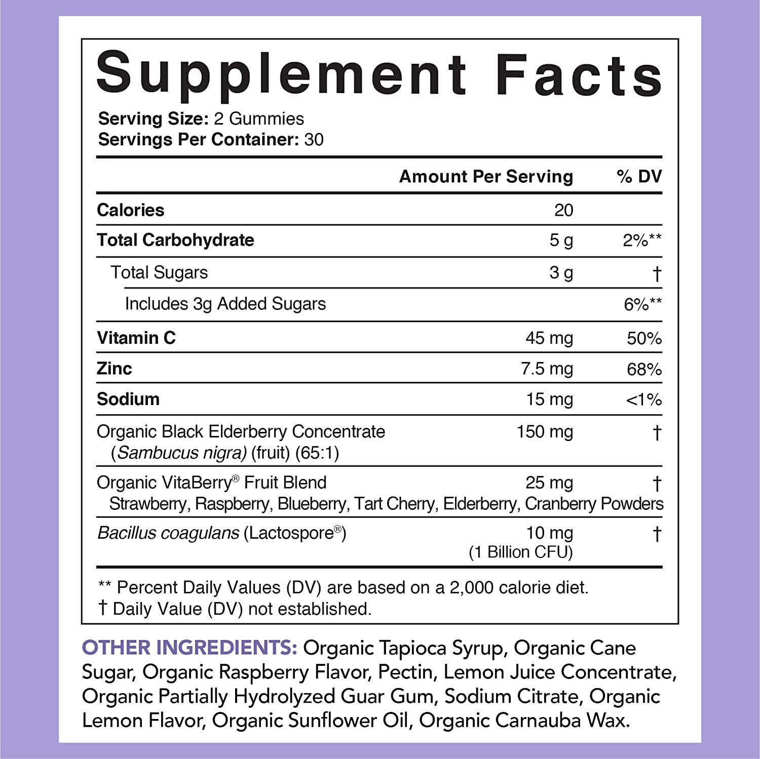 FitNexa Elderberry Gummies with Vitamin C, Zinc & Probiotics