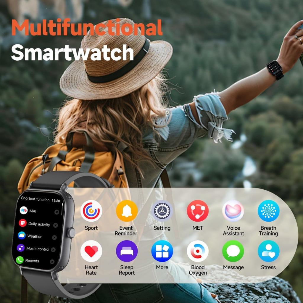 2.0-inch Smart Watch With Multiple Sports Modes And Fitness Tracker