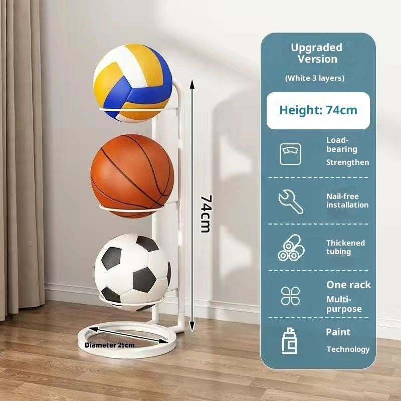 Indoor Football, Basketball, Soccer, Volleyball Storage Rack