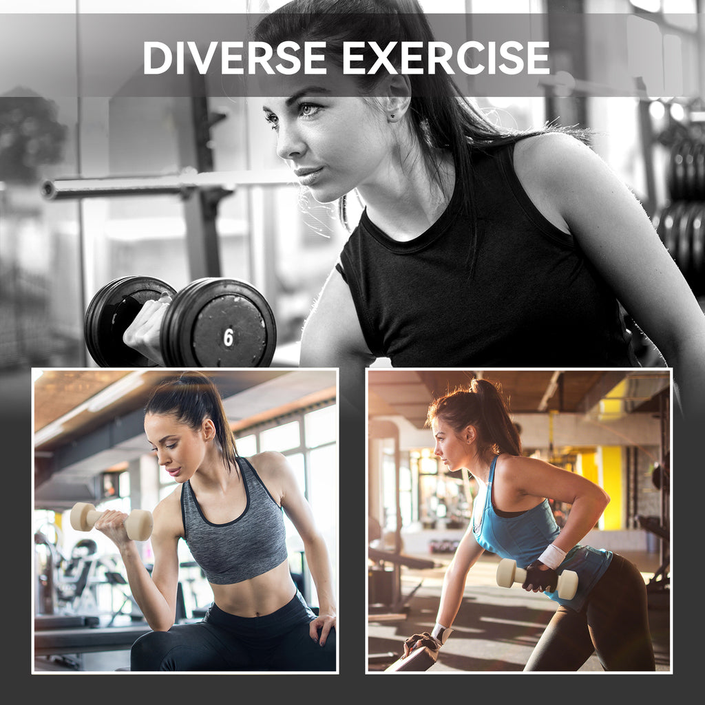 FitNexa PU Dumbbell Set with Carry Case – 8 Piece