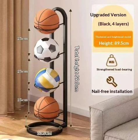 Indoor Football, Basketball, Soccer, Volleyball Storage Rack