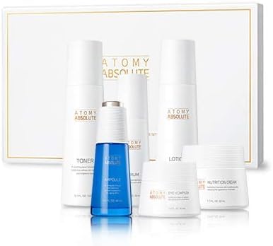 Absolute Skincare Set - Toner, Ampoule Serum Lotion, Eye-Complex Nutrition Cream