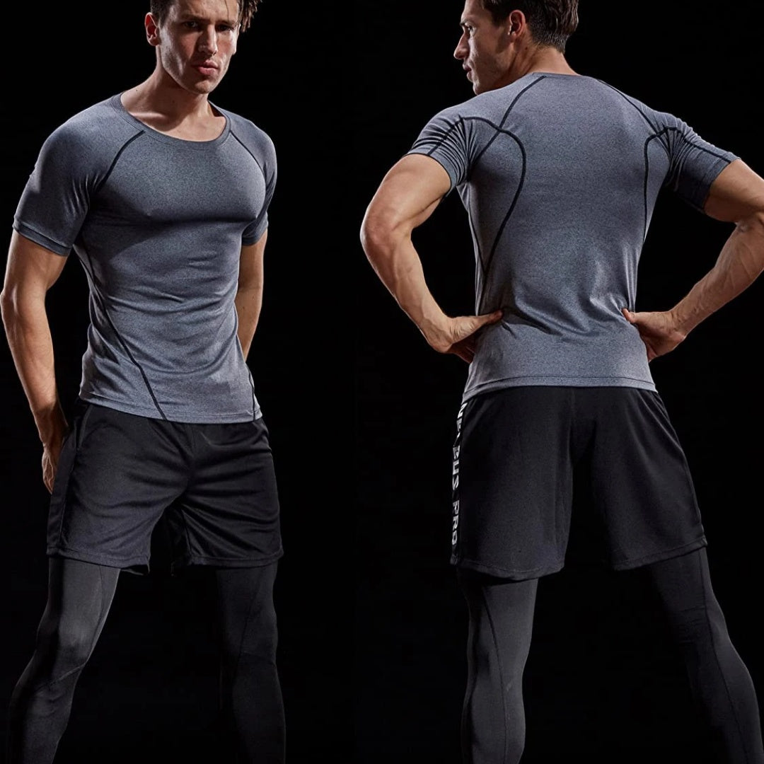 FitNexa Men's Quick-Dry Short Sleeve Training T-Shirt