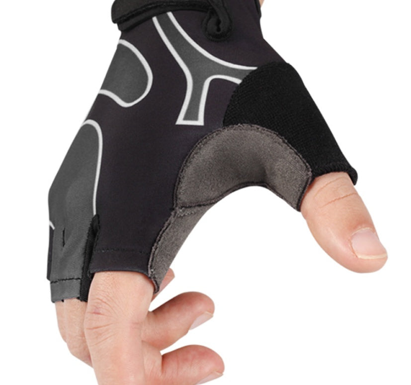 FitNexa Lycra Half-Finger Training & Cycling Gloves
