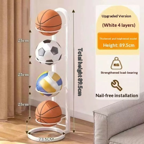 Indoor Football, Basketball, Soccer, Volleyball Storage Rack