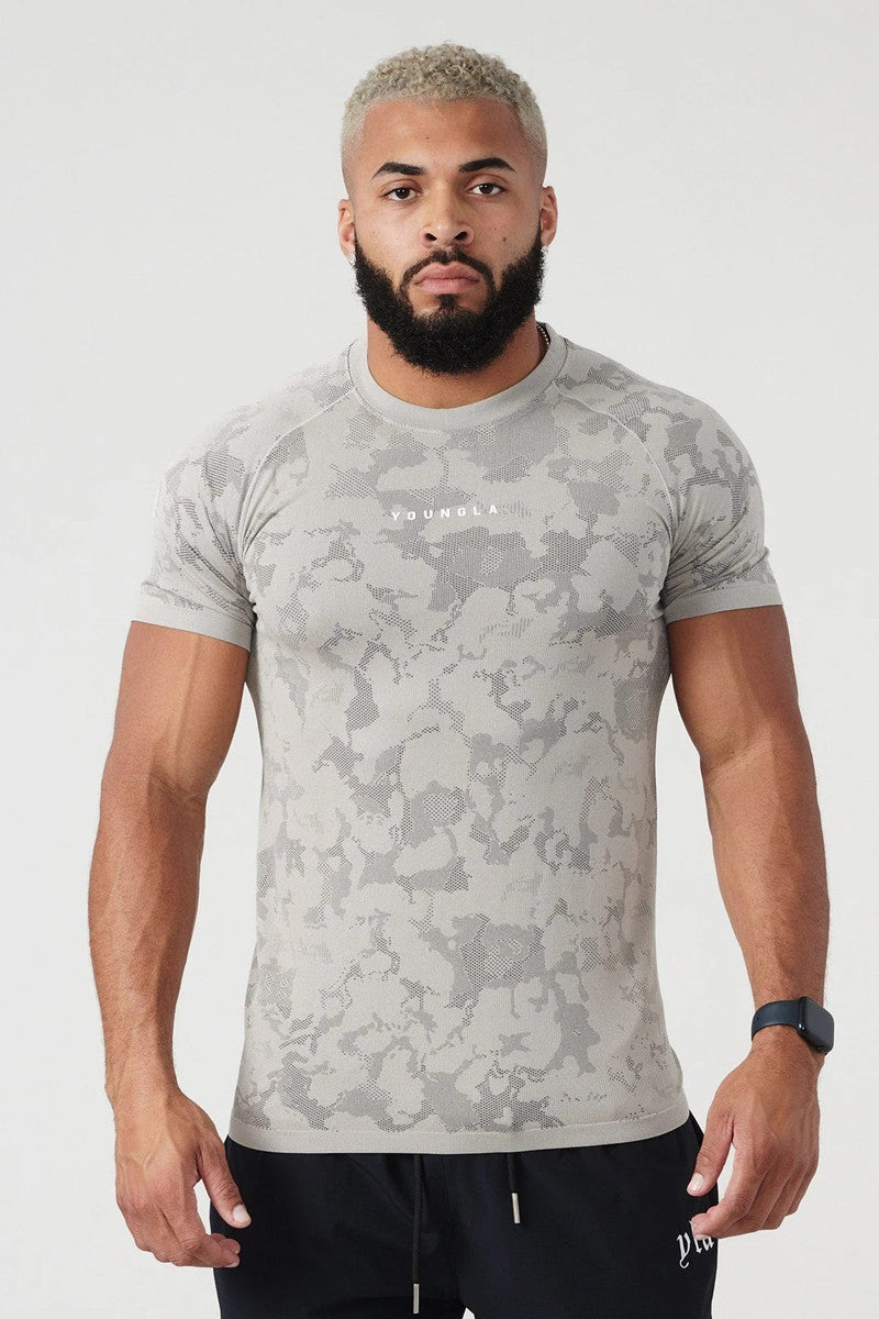 FitNexa Men's Camouflage Training T-Shirt