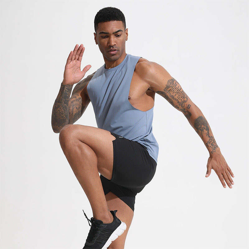 FitNexa Striped Linen Training Tank Top
