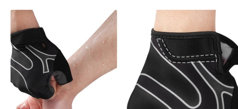 FitNexa Lycra Half-Finger Training & Cycling Gloves